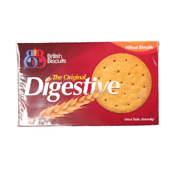 BRITISH BISCUITS ORIGINAL DIGESTIVE WHEAT BISCUIT 250 GM