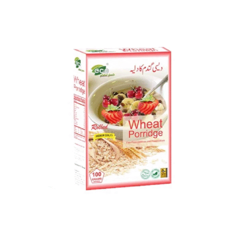 ECO ROLLED WHEAT PORRIDGE BOX 500GM
