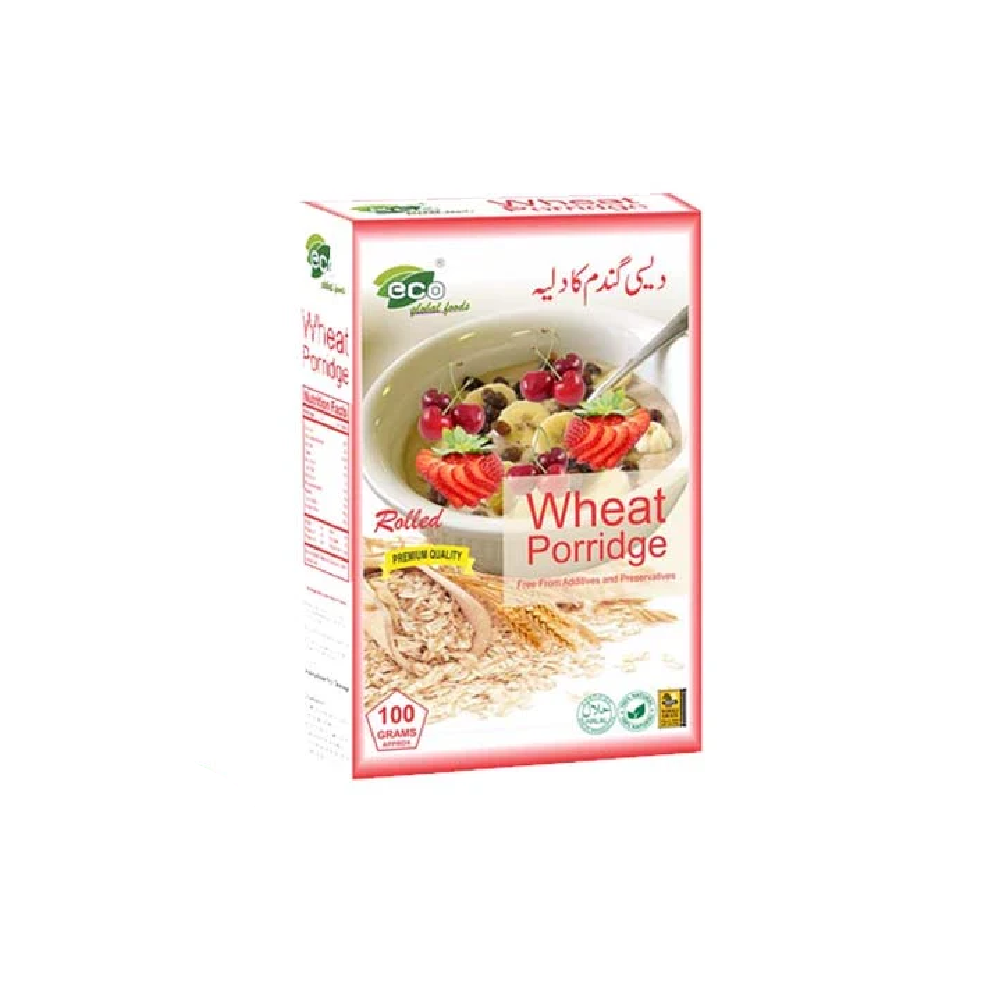 ECO ROLLED WHEAT PORRIDGE BOX 500GM