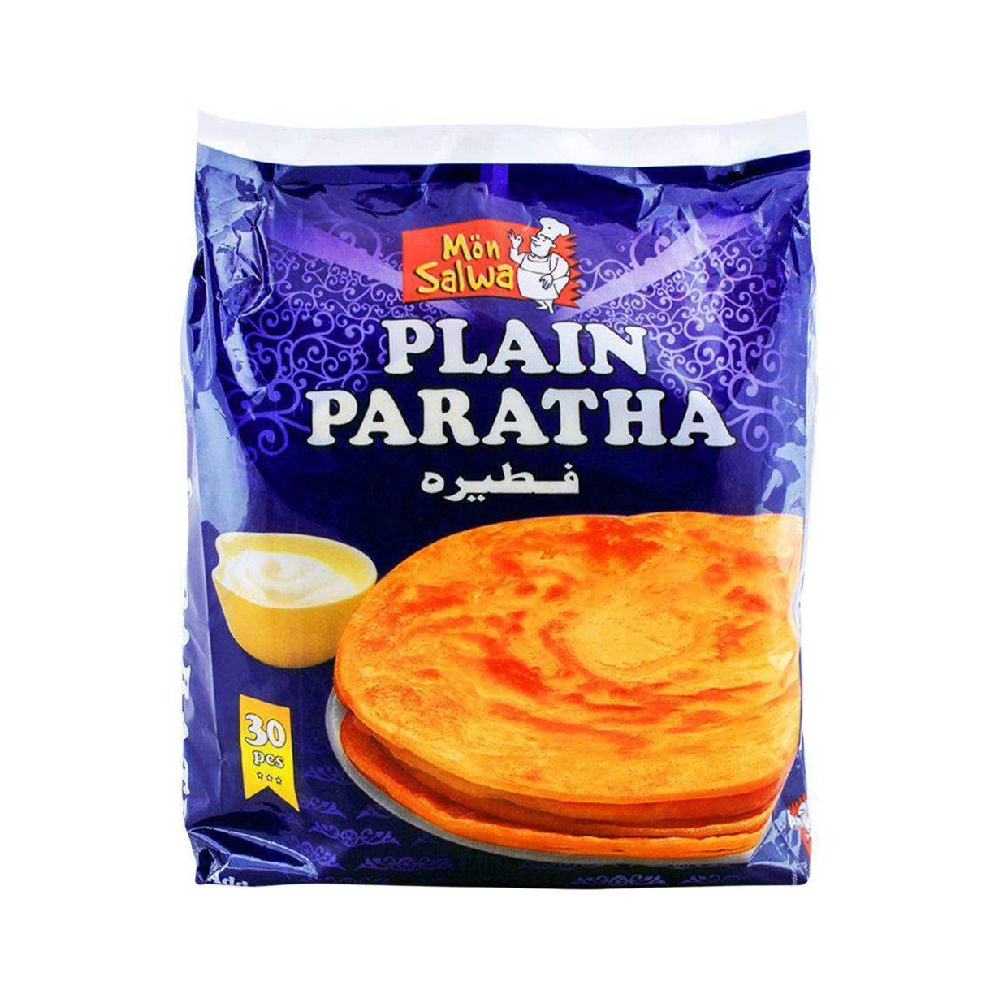 MANO SALWA PLAIN FAMILY PARATHA 30 PCS PACK 2.4 KG