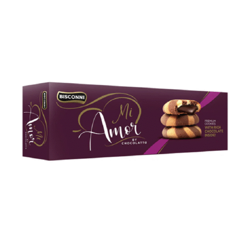BISCONNI MI AMOR PREMIUM COOKIES WITH RICH CHOCOLATE 30 GM