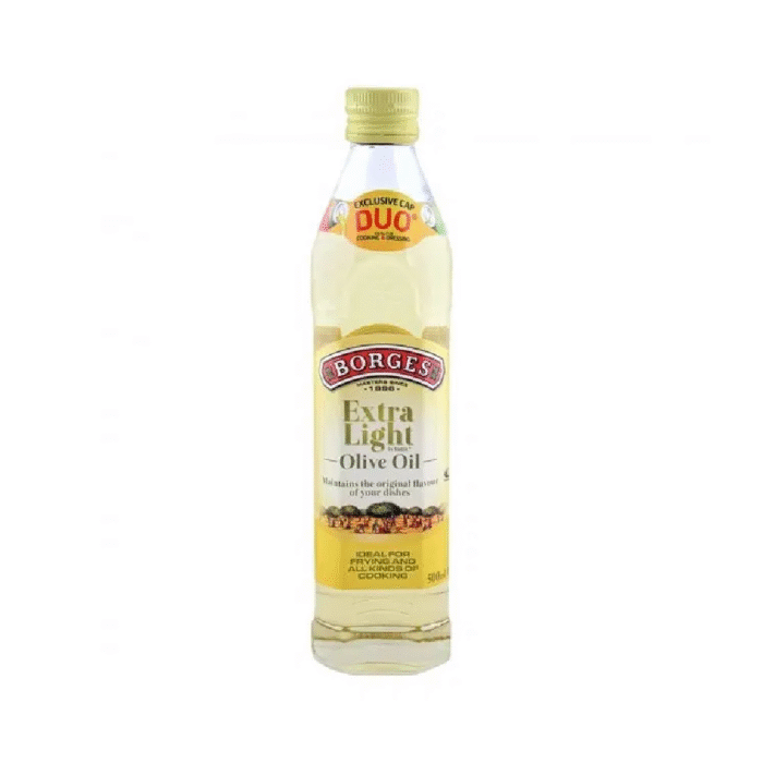 BORGES EXTRA LIGHT OLIVE OIL BOTTLE 500 ML