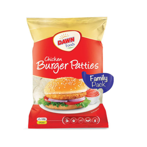 DAWN CHICKEN BURGER PATTIES 6 PCS PACK 372 GM