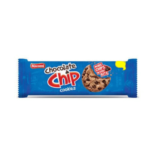 BISCONNI CHOCOLATE CHIP COOKIES HALF ROLL 46.8 GM