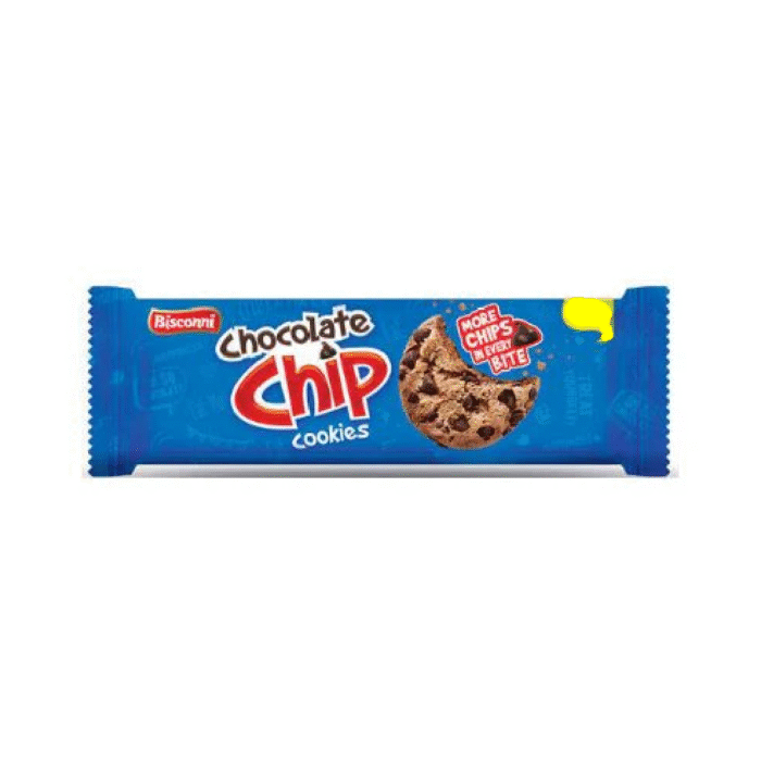 BISCONNI CHOCOLATE CHIP COOKIES HALF ROLL 46.8 GM