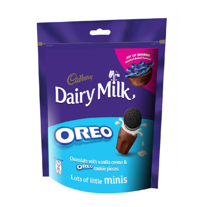 CADBURY DAIRY MILK CHOCOLATE OREO MINIS POUCH 188.5 GM