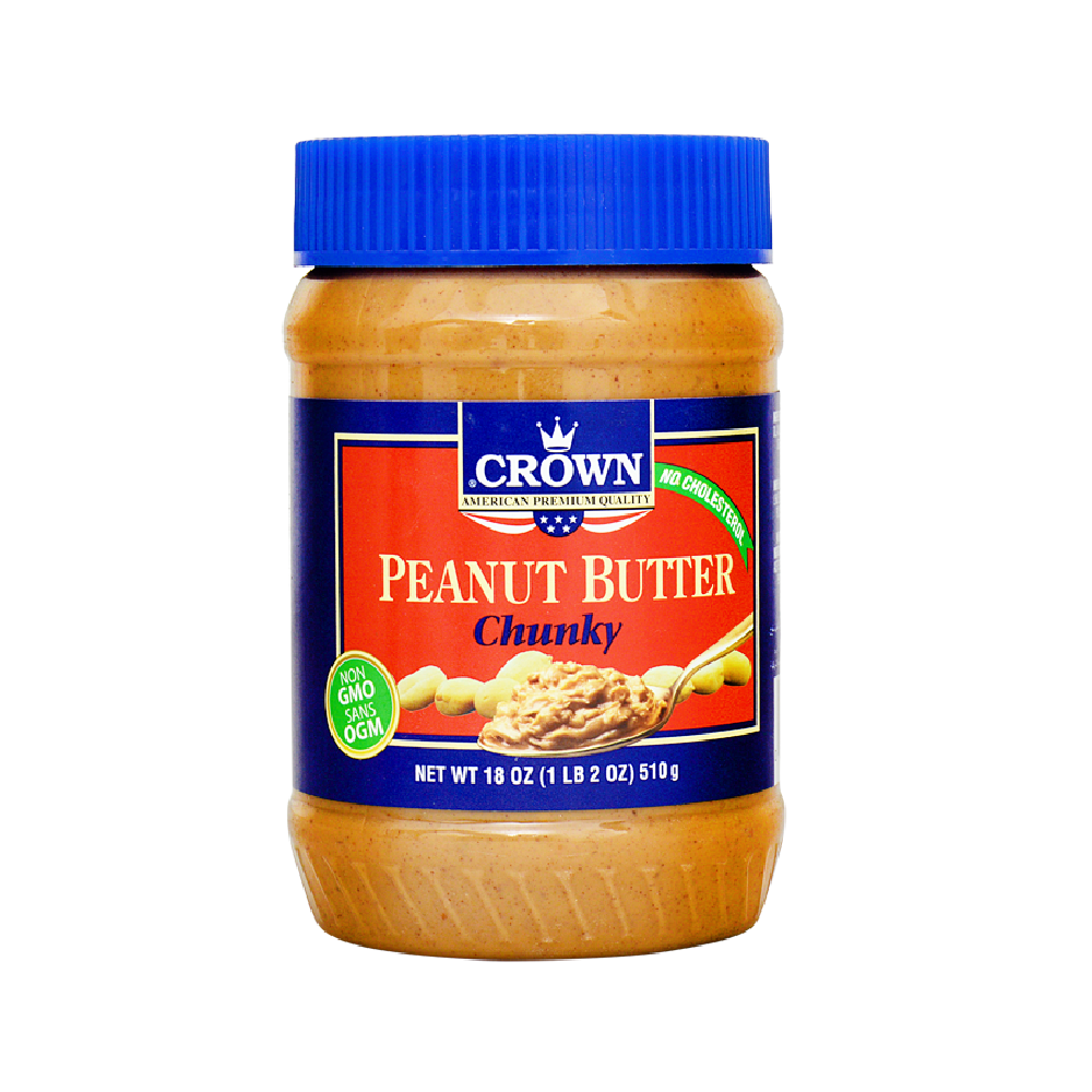 CROWN PEANUT BUTTER CHUNKY 510 GM