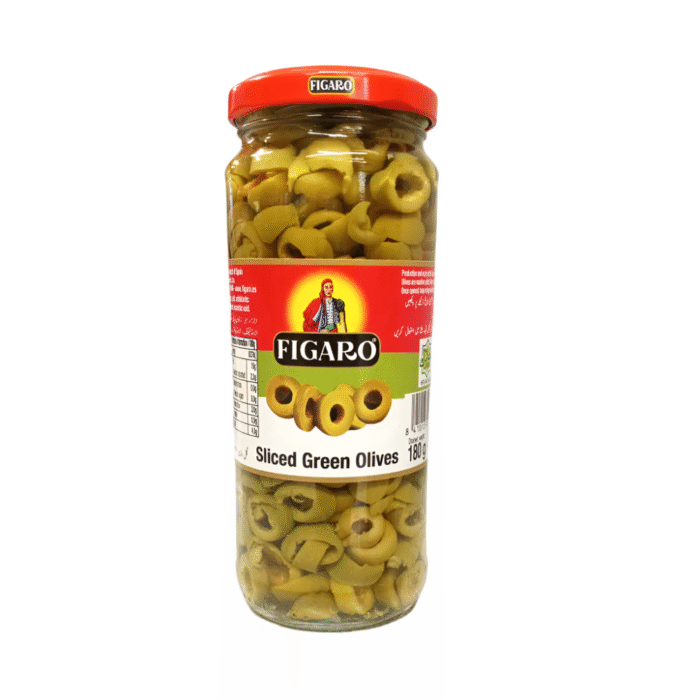 FIGARO OLIVES GREEN SLICED 340 GM