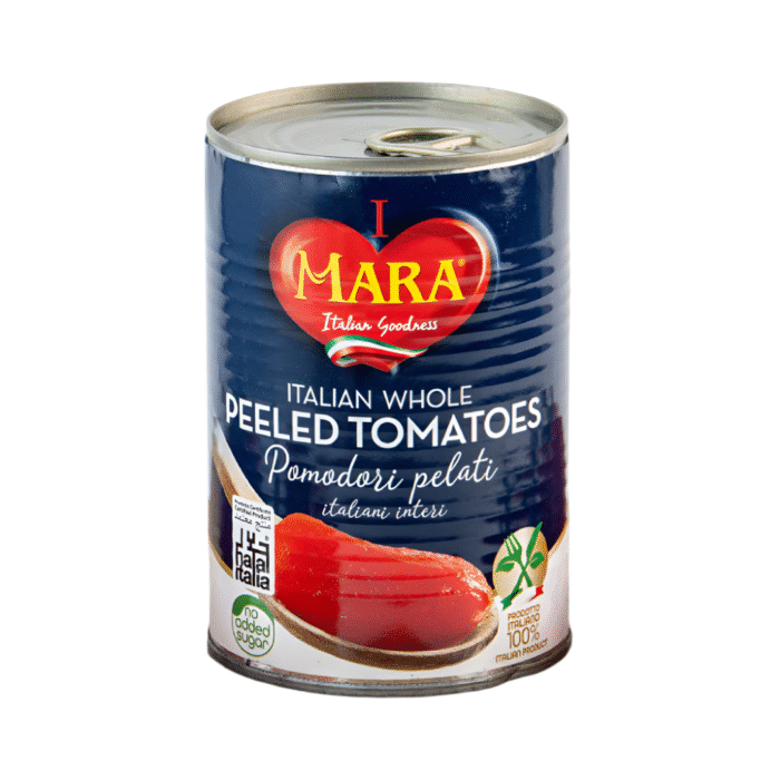 MARA PEELED TOMATOES ITALIAN WHOLE TIN 400 GM