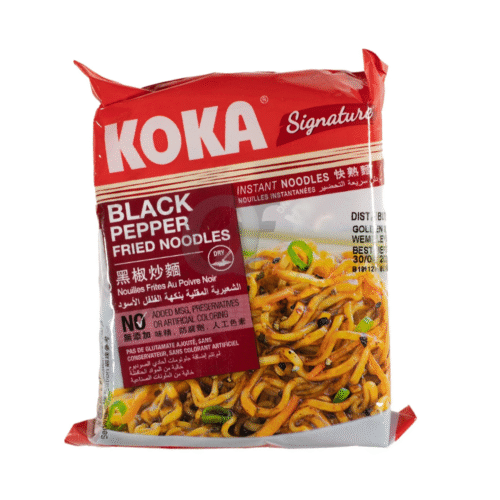 KOKA INSTANT NOODLES BLACK PEPPER FRIED 85 GM
