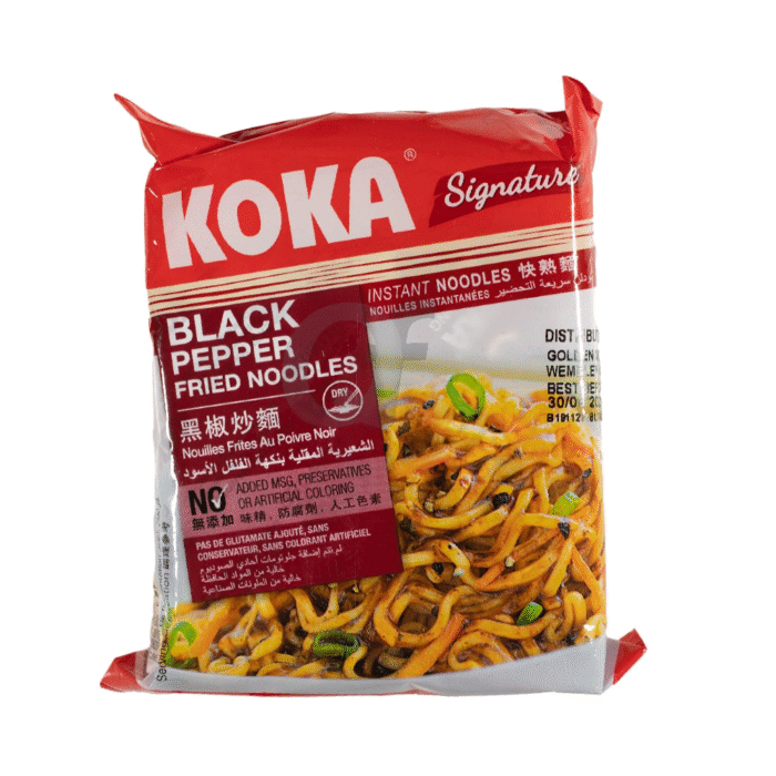 KOKA INSTANT NOODLES BLACK PEPPER FRIED 85 GM