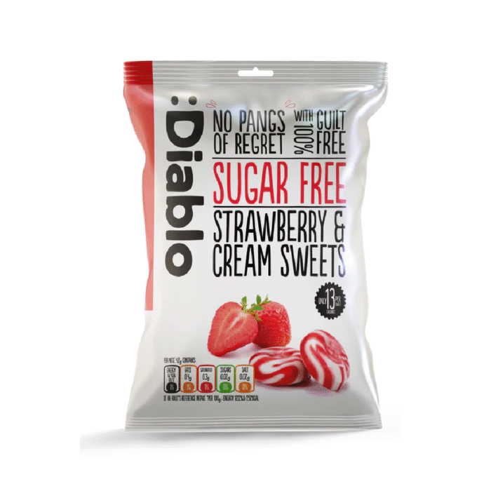 DIABLO CANDY STRAWBERRY SUGAR FREE 75 GM