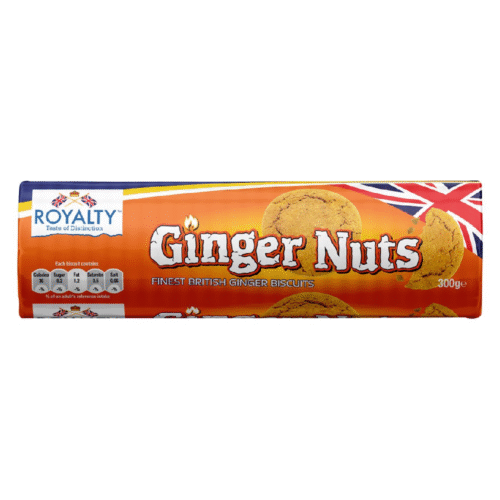 ROYALTY BISCUIT GINGER NUTS 300 GM