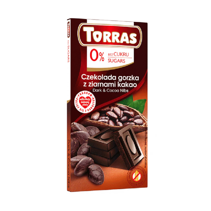 TORRAS 72% CACAO DARK CHOCOLATE 75G