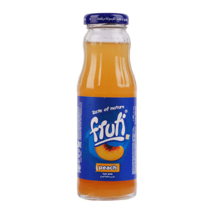 FRUTI PEACH JUICE GLASS BOTTLE 250ML