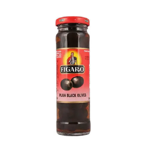 FIGARO OLIVES SPANISH BLACK PITTED 142 GM BASIC