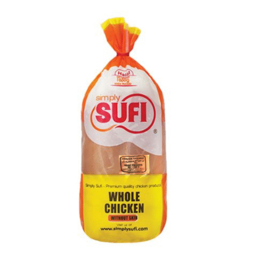SUFI WHOLE CHICKEN W/O SKIN 1K PC