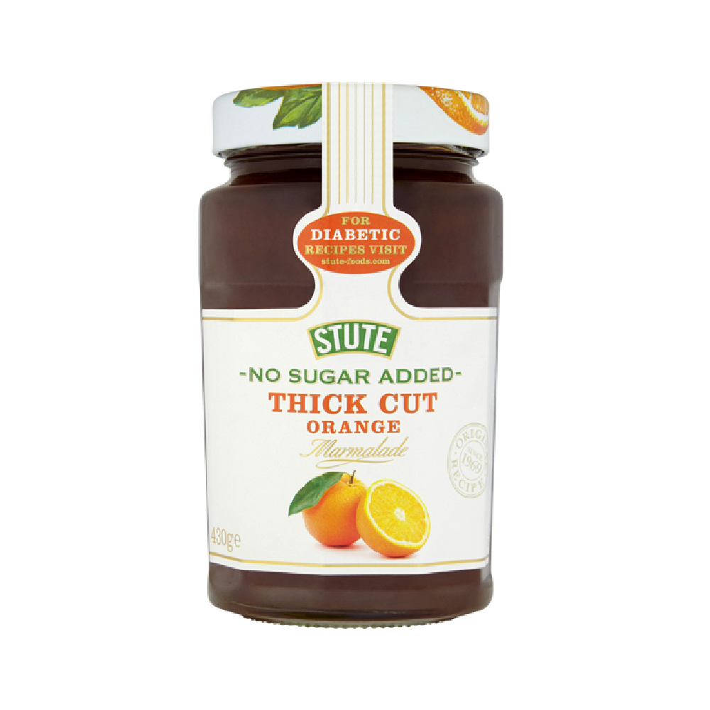 STUTE JAM FOR DIABETIC ORANGE MARMALADE THICK CUT 430 GM