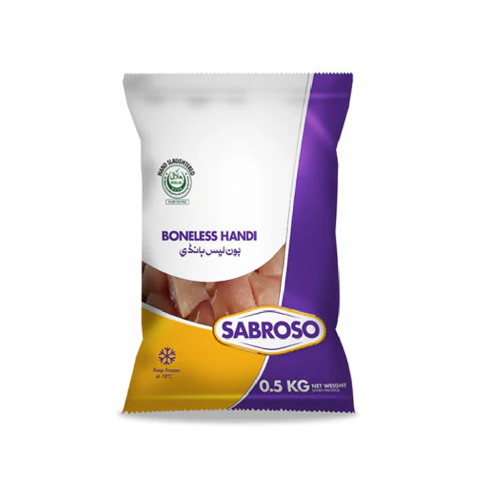 SABROSO BONELESS HANDI 1 KG