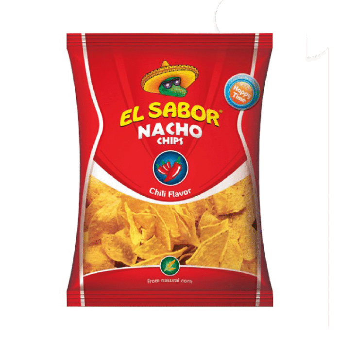 EL SABOR NACHO CHIPS CHILI FLAVOR 100 GM