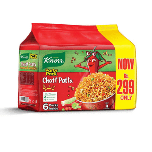 KNORR NOODLES CHATPATTA PROMO PACK 1X6 300 GM