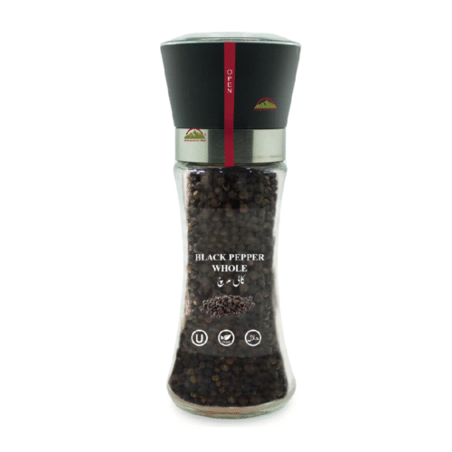 THE BLACK PEPPER WHOLE GRINDER BOTTLE 160 GM