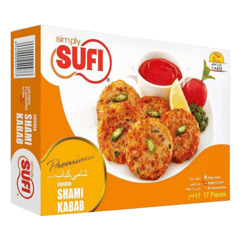 SUFI CHICKEN SHAMI KABAB 17 PCS 612 GM