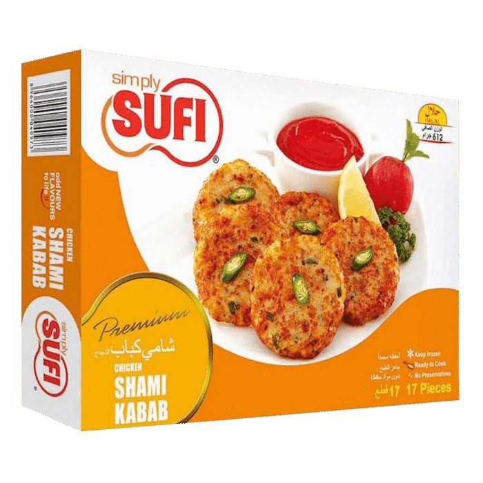SUFI CHICKEN SHAMI KABAB 17 PCS 612 GM