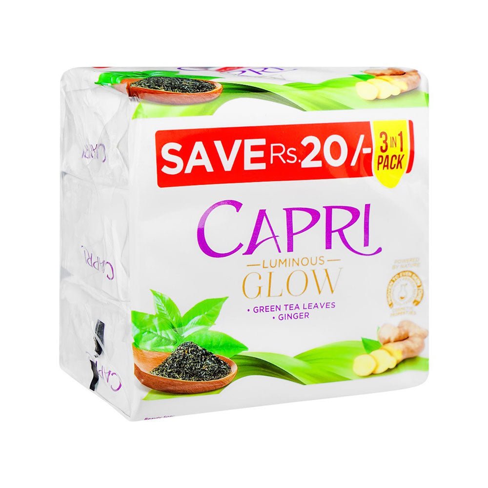 CAPRI SOAP REFRESHING PURIFYING GREEN TEA 3 PACK 405GM