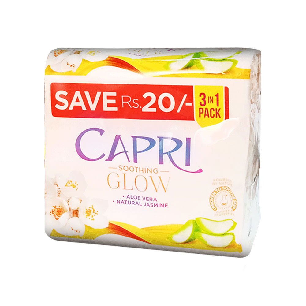 CAPRI SOAP MOISTURISING ALOE NATURE EXTRACT 3 PACK 405GM