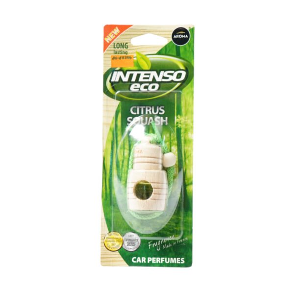 AROMA CAR AIR FRESHENER INTENSO ECO CITRUS SQUASH 4ML