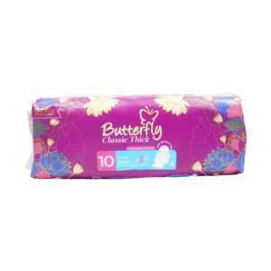 BUTTERFLY SANITARY NAPKINS THICK WRAPPED LARGE 10  S