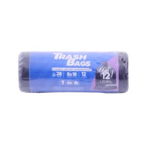 HOUSE&CO TRASH BAG BLK X.MINI 8X18 28 S