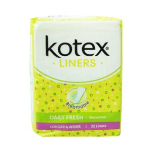 KOTEX SANITARY PADS DAILY FRESH BREATHABLE UNSCENT 32