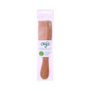 KROS ONYX WOODEN COMB WIDE TEETH