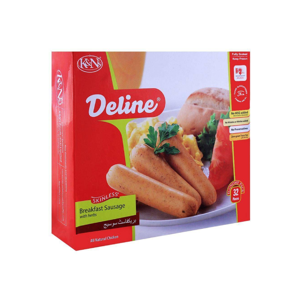 K AND N BREAKFAST SAUSAGES WITH HERBS 32 PCS 720 GM