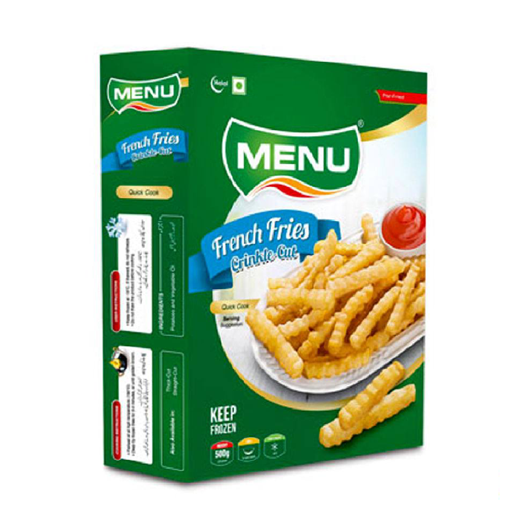 MENU FRENCH FRIES CRINKLE CUT 500 GM