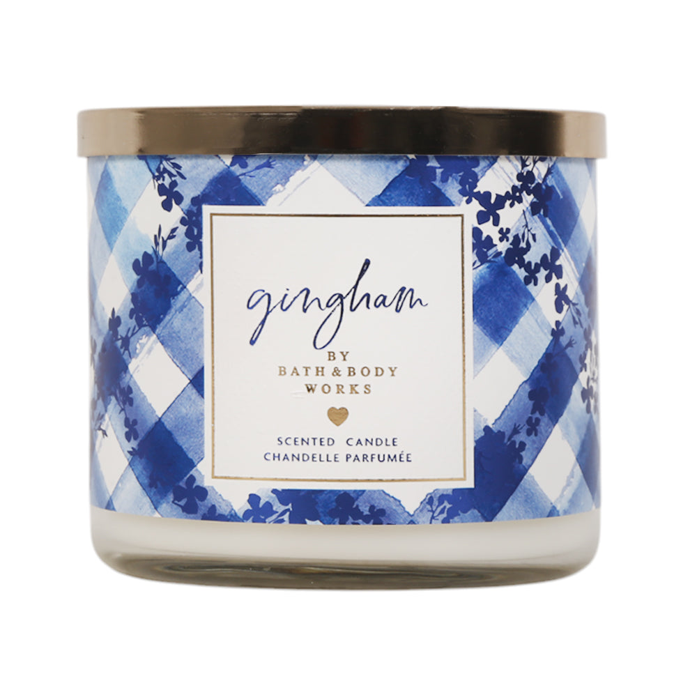 Bath & Body Works Candle 3 Wick Gingham 411 G