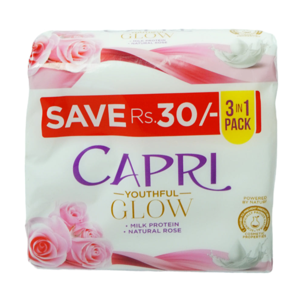 Capri Soap Milk & Rose Family Pack 3X140 Gm