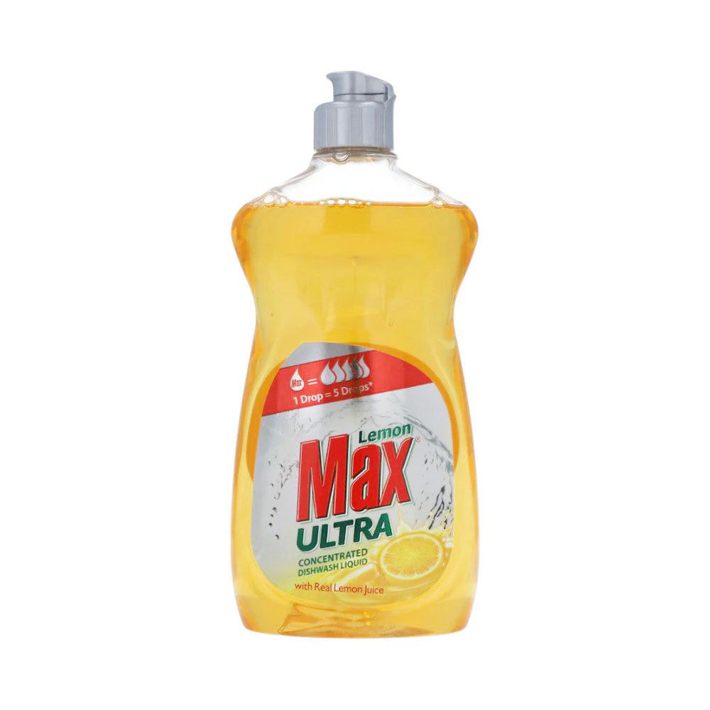 Lemon Max Dishwash Liquid Ultra Yellow 500-ML