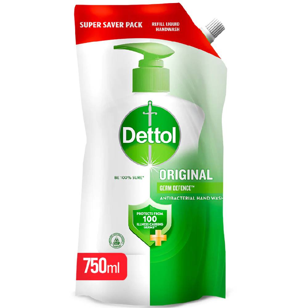 Dettol Hand Wash Original Refill Pouch 750Ml