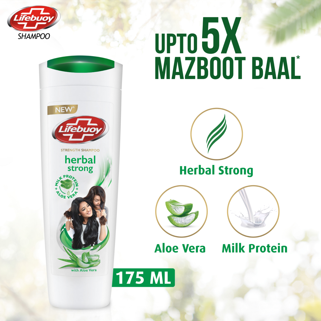 Lifebuoy Shampoo Herbal Strong 175 Ml