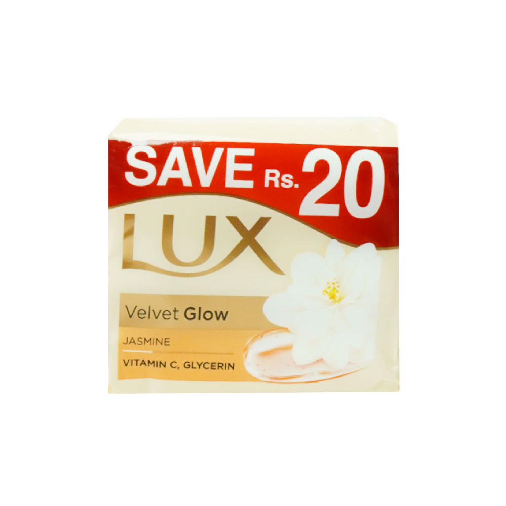 Lux Soap Velvet Glow Jasmine & Vitamin E 3X98 Gm
